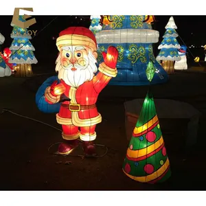 Lanterna de fim hign, festival grandes decorações ao ar livre natal JN-KN-FL82