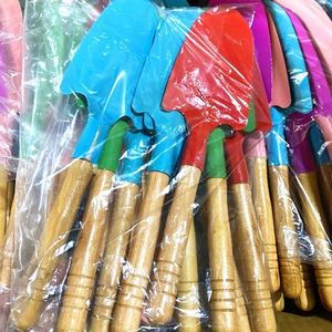 Pala de arena metálica portátil mini con mango de madera y LOGO personalizado, herramienta para jardinería y playa, para aflojar tierra, plantar y excavar - Product Image 5