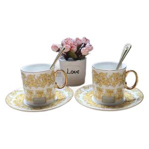Service de Table en Porcelaine Dorée Élégant – Ensemble de Tasses à Café Dorées de Luxe Écologiques pour la Maison et les Hôtels - Product Image 5