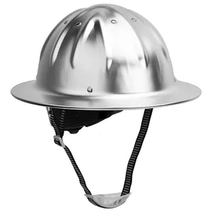 Full Brim Aluminium Alloy Safety Helmets Suppliers, American Adult Personal Protective Work Industrial Construction Hard Hat