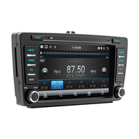 Autoradio Android 4 cœurs avec écran HD 7 pouces, WiFi, Carplay sans fil, Android Auto, radio FM, compatible Apple et Android pour Skoda Octavia 2012