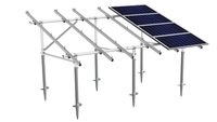 Support de montage au sol en acier Q235B galvanisé à chaud pour système d'énergie photovoltaïque