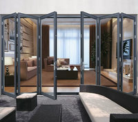 Puertas y Ventanas Plegables de Aleación de Aluminio con Vidrio Templado - Uso Interior/Exterior, Diseño Minimalista Resistente al Viento, Garantía de 3 Años