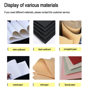 Hediyeler için Baskılı Logolu Özelleştirilmiş Çevre Dostu Oluklu Mukavva Kutular Katlanabilir Kağıt Ambalaj - Product Image 5