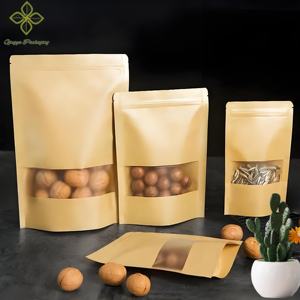 Custom 3.5g pellicola in poliestere Stand-Up custodia con cerniera verticale per alimenti per alimenti a secco opzioni di stampa personalizzata - Product Image 4