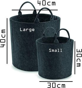 <span class=keywords><strong>Panier</strong></span> à linge minimaliste en feutre |   <span class=keywords><strong>Panier</strong></span> à linge écologique avec côtés hauts - Product Image 1