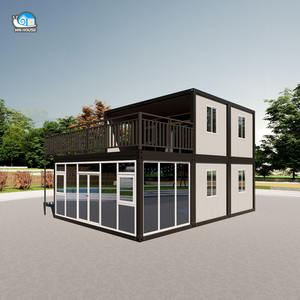 <span class=keywords><strong>Maison</strong></span> conteneur personnalisable de 20 pieds pour villa de jardin, <span class=keywords><strong>maison</strong></span> conteneur à double couche avec panneau sandwich - Product Image 2