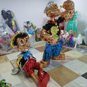 Escultura de Popeye de alta calidad, artesanía de Metal, resina, fibra de vidrio, estilo Ángel, decoración del hogar, <span class=keywords><strong>precio</strong></span> al por mayor de fábrica - Product Image 2