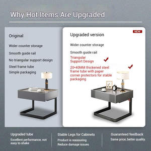 High-End Luxury Suspended Bedside <b>Table</b> Modern Simplicity <b>Small</b> Storage Nightstand Eco-Friendly for Home Bedroom Living Room - Product Image 3