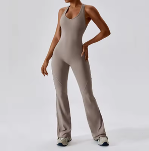<span class=keywords><strong>Femme</strong></span> Activewear Rompers Backless Women's Fitness Sports Workout Gym Yoga Jumpsuits Playsuits & Bodysuits Women Wholesale - Product Image 3