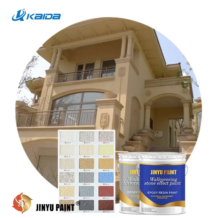 Factory Direct Supply Stone Texture Effect Exterior House Wall Building Paint