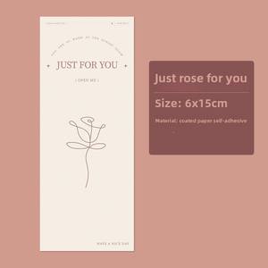 Simple Rectangular Copperplate Paper <strong>Sticker</strong> Non-Adhesive <strong>Writable</strong> Aircraft Box Sealing Label Gift Boxes Custom Packaging Labels - Product Image 3