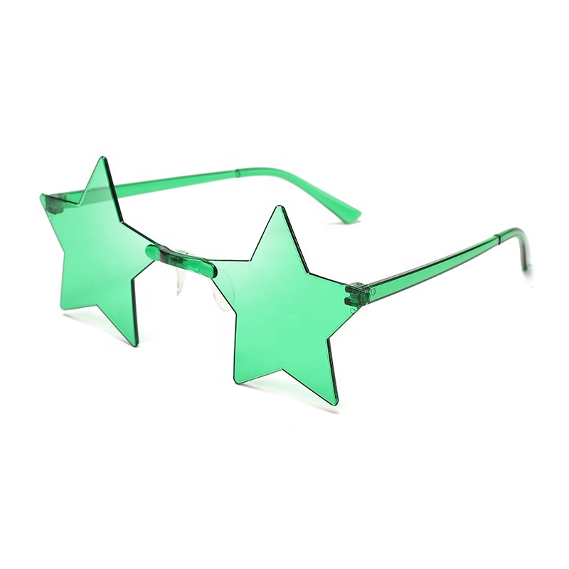 Occhiali Da Sole A Forma Di Stella, Luminosi E Trasparenti, Antiriflesso, Colorati, Trasparenti, Unici E Luminosi, Per Carnevale, Giardino, Casa - Foto 3