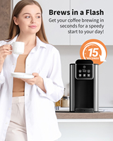 Cafetera SHARDOR Compacta 3 en 1 para Cápsulas K-Cup, con Depósito de Agua Grande de 1.5L