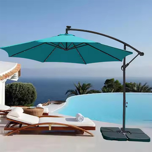 Sombrilla moderna <span class=keywords><strong>de</strong></span> plátano a prueba <span class=keywords><strong>de</strong></span> viento 3M impermeable plegable al aire libre refugio solar con base cruzada para <span class=keywords><strong>playa</strong></span> balcón para hoteles - Product Image 5