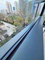 Ventana Panorámica Inteligente de Alto Rendimiento, Pared de Vidrio Motorizada, Ventana Eléctrica Elevable, Diseño Impermeable para Terraza Moderna