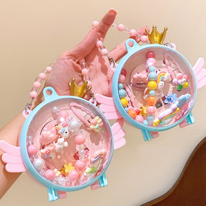 Juego de Regalo de Joyería y Accesorios para el Cabello <span class=keywords><strong>con</strong></span> Dibujos Animados para Niñas, Ideal para Fiestas de Cumpleaños, Jardín de Infancia y Regreso a Clases - Product Image 1