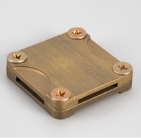 Pince de mise à la terre BOKAI en cuivre pour protection contre la foudre, modèle X, pour applications d'éclairage, fixation de câbles en laiton et aluminium