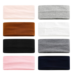 Diadema deportiva de color liso para mujer, estilo europeo y americano, antideslizante, elástica, para fitness, turbante, que absorbe el sudor. - Product Image 6