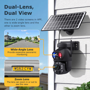 Uoulyn Telecamera IP PTZ di Sicurezza 6Mp 36X Impermeabile da Esterno WIFI 4G con Batteria Solare e Sistema di Videosorveglianza Wireless Intelligente - Product Image 3