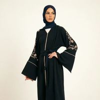 Abaya ouverte pour femmes, taille 52-62, vêtements modestes, vêtements islamiques