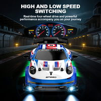 Coche de Derrape RC DWI DOWELLIN Escala 1:24 2.4GHz, Luces LED Simuladas, Modelo de Alta Velocidad y Movimiento Realista, Coche de Control Remoto