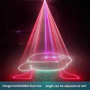 Luz láser LED de animación a todo Color, iluminación de escenario de techo integrada con cuerpo de aluminio para KTV, barra llamativa, efecto láser de Karaoke - Product Image 4