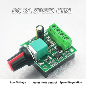 ตัวควบคุมความเร็วมอเตอร์ DC 2A PWM พร้อมฟังก์ชั่นควบคุมแรงดันไฟฟ้าต่ำ 1.8V-12V รุ่น 1803BK พร้อมสวิตช์ - Product Image 2