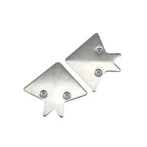 Support d'angle en aluminium Dunway à deux trous en forme de queue de poisson pour connecteurs de portes d'armoires - Product Image 4