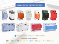Parafoudre AC10-100KA PBT T2 classe C protecteur de surtension du système solaire résistant à la chaleur pour équipement électronique industriel