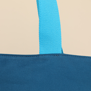 Sacs d'épicerie en toile personnalisés avec longue sangle, sac fourre-tout réutilisable avec poche et fermeture éclair, logo imprimé pour étudiants - Product Image 4