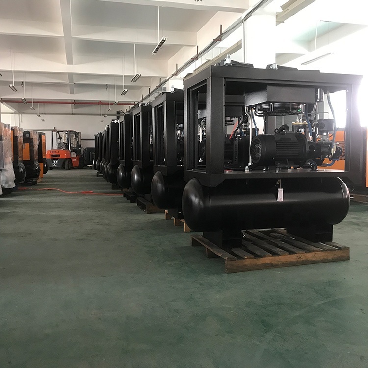 7.5kw 10hp integrado compresor de aire con secador de aire y 300l tanque de aire
