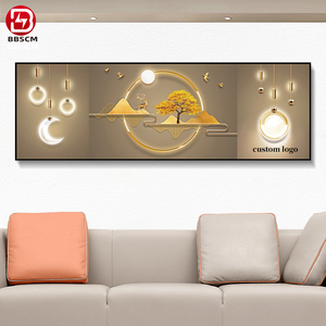 Quadro Moderno per Soggiorno, Decorazione Casa, Poster Astratto Geometrico, Dipinto Murale in Cristallo e Porcellana - Product Image 1