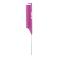 Peigne de Barbier Rose Personnalisé avec Logo, Brosse à Cheveux de Salon pour Coiffure, Peigne à Queue de Rat pour le Contrôle des Bords, en Stock