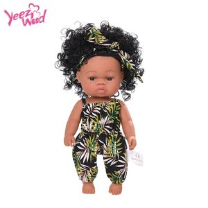 Poupée Reborn Noire Cheveux <span class=keywords><strong>Afro</strong></span> 35 cm 14 pouces Poupée Bébé Nouveau-né Entièrement en Silicone Jouets pour Bébés Poupées Noires <span class=keywords><strong>Afro</strong></span>-américaines - Product Image 5