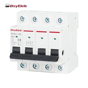 Hot bán 1p <span class=keywords><strong>2P</strong></span> 3P 4P 63A 125A AC MCB Mini ngắt mạch cách ly chuyển đổi - Product Image 1