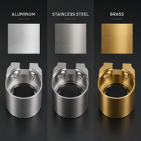 Komponen Logam Kustom yang Dibuat dengan Mesin CNC Presisi Aluminium Baja Tahan Karat Kuningan Komponen CNC Lima Sumbu Kustom untuk Industri