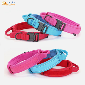 Toptan özelleştirilebilir Polyester Pet yaka klasik ağır taktik eğitim köpek aksesuarları geniş ayarlanabilir Metal toka - Product Image 5