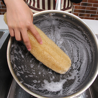 Éponge de nettoyage luffa naturelle nettoyage en profondeur vente à chaud produit de nettoyage de cuisine naturellement réutilisable 100% luffa bio naturel