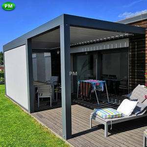 2-20% de réduction pour auvent de salle à manger extérieure, couverture de <span class=keywords><strong>pergola</strong></span> en alliage d'aluminium étanche, <span class=keywords><strong>kit</strong></span> de persiennes de toit réglables - Product Image 2