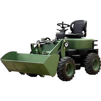 Mini-Elektro-Radlader Frontlader mit Schaufel Kurzer Wendekreis Motor- und Antriebsbetrieb für Bau- und Landwirtschaftseinsatz