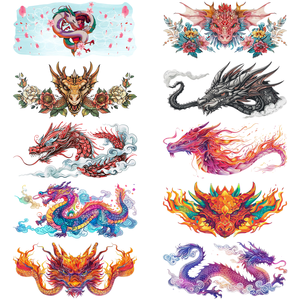 Envolturas UV DTF <span class=keywords><strong>de</strong></span> Dragón, Envolturas Personalizadas con Logotipo <span class=keywords><strong>de</strong></span> Terror, Transferencias UV DTF para Tazas, Adhesivos para Tazas con Transferencia UV - Product Image 4