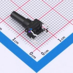 TSW06112-145B331CA Tactile Switch Through hole-4P,6.1x6.1mm Switch Single Pole Single Throw Round Button 1.8N 6.1mm - Product Image 2