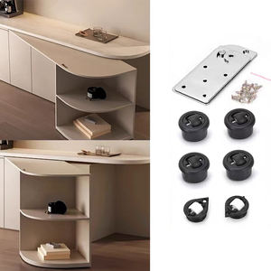 โต๊ะคอมพิวเตอร์อเนกประสงค์ขนาดเล็กสำหรับโฮมออฟฟิศ รูปตัว L หมุนได้ 90 180 องศา พร้อมอุปกรณ์ฮาร์ดแวร์ โต๊ะพับได้ทันสมัย - Product Image 1