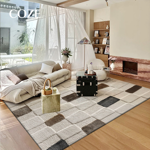 <span class=keywords><strong>Tapis</strong></span> moderne à motif brique, haut de gamme, tufté à la main, à boucles, écologique, <span class=keywords><strong>antidérapant</strong></span> et doux pour salon et <span class=keywords><strong>chambre</strong></span> à coucher - Product Image 1