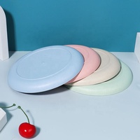 Lave-vaisselle Micro-ondes 25cm 10 pouces Dessert aux fruits en plastique paille de blé assiette ronde