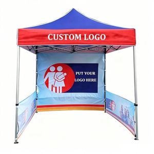 Easy Setup Aluminum Hexagon <b>Frame</b> Folding Gazebo Custom Graphic Printed Pop up <b>Tent</b> 10x10 - Product Image 1
