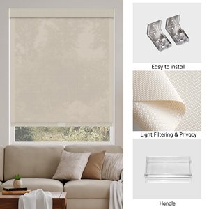 SAMADHI New Style <b>Curtain</b> <b>Window</b> Sun Shading Light Filtering and Blackout Day and Night Roller Blinds for Hotel - Product Image 4