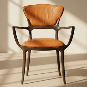Chaise de salle à manger rembourrée moderne, structure en bois massif, assise en tissu doux, mobilier contemporain pour cuisine, restaurant, hôtel PISANO - Product Image 6