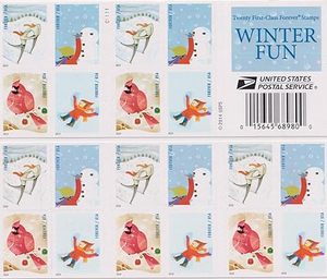 Sellos Postales de Estados Unidos con Diseño de Día Nevado, Libreta Postal de Estados Unidos, Sellos Postales Permanentes, Pegatinas de Sellos Postales al por Mayor <span class=keywords><strong>para</strong></span> Regalos y Recuerdos - Product Image 2